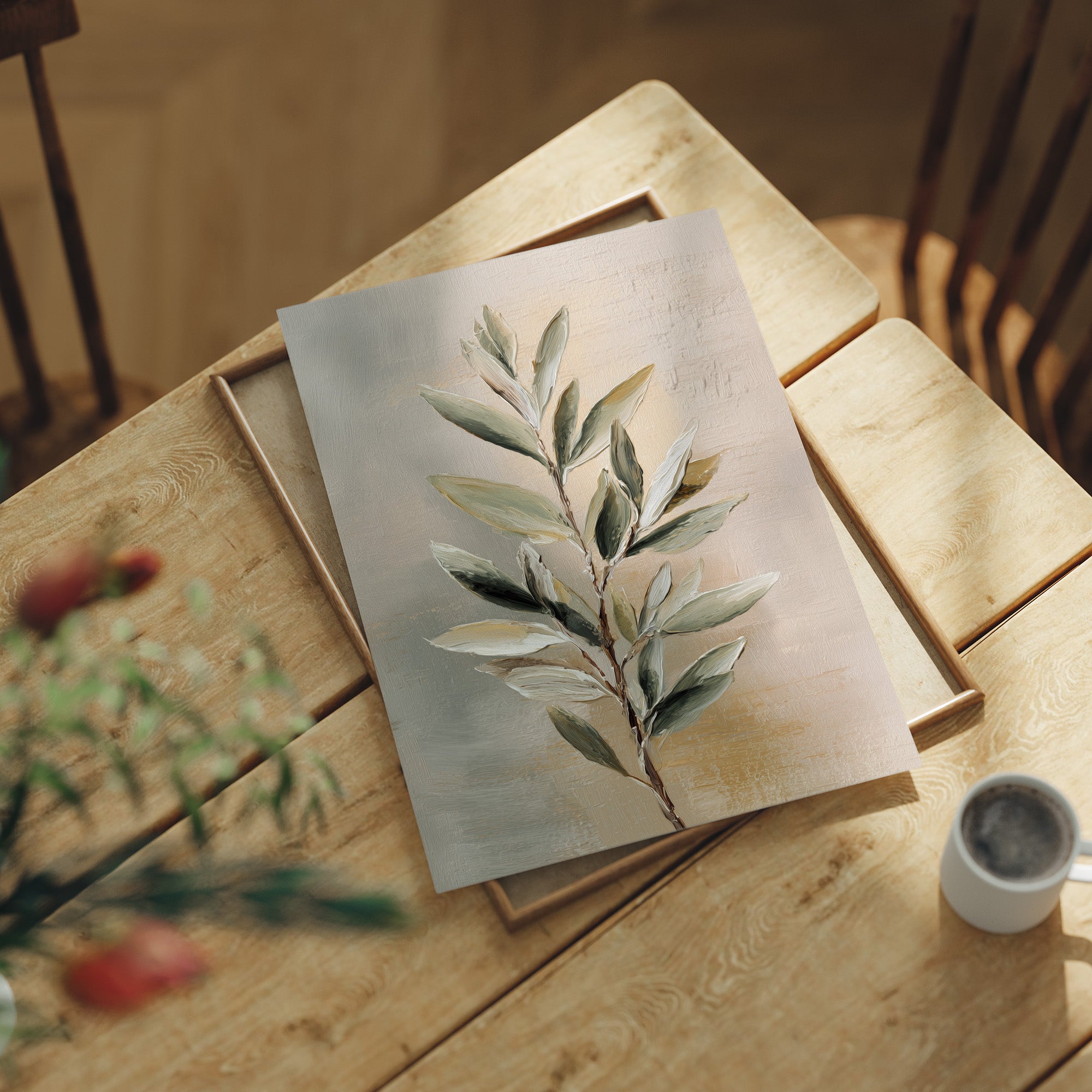 Sage Leaves In Golden Light