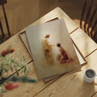 Sacred Moment On Wooden Table