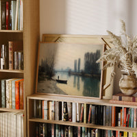 Solitary Shore In Misty Light