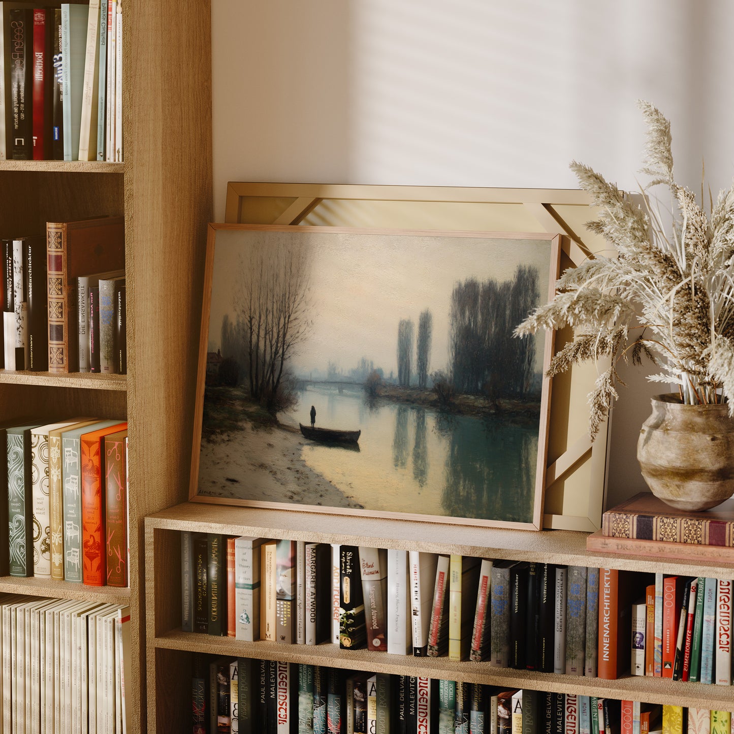 Solitary Shore In Misty Light