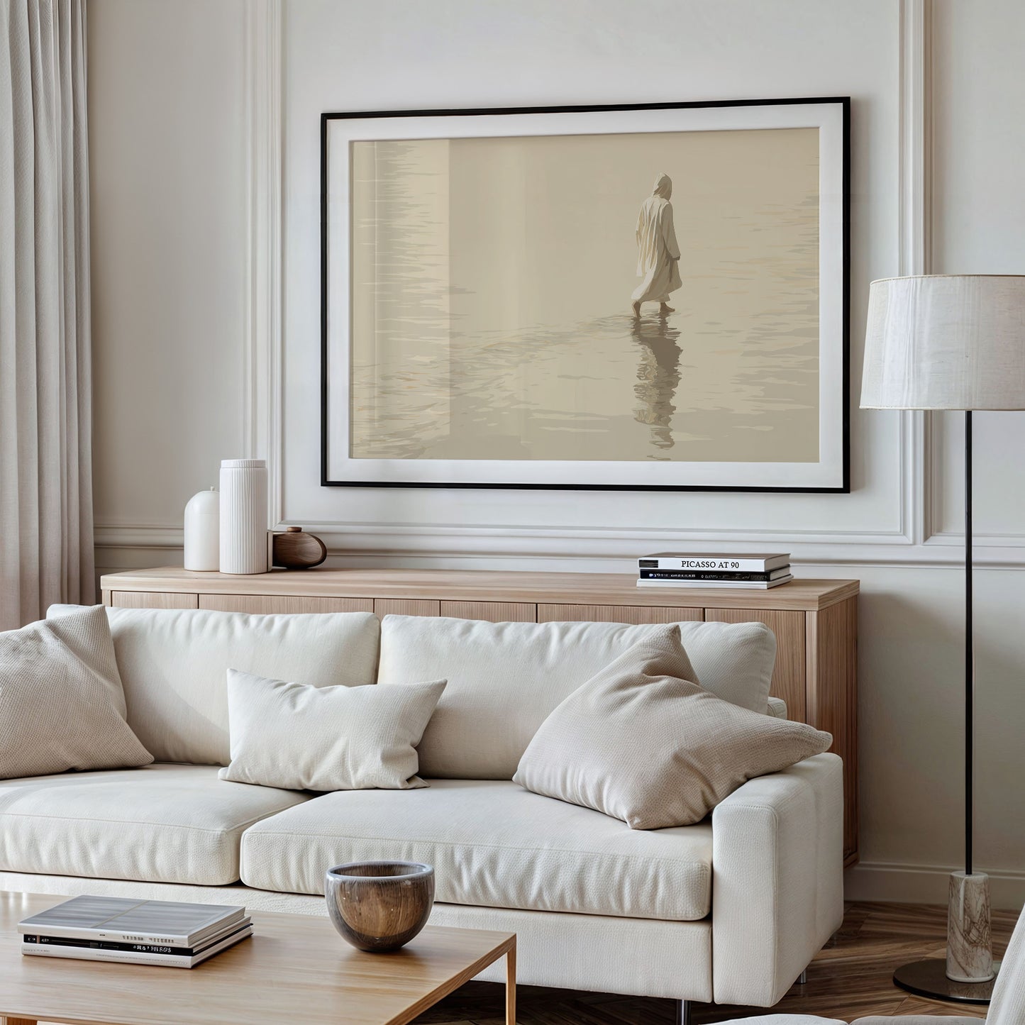 Solitary Path Across Still Waters