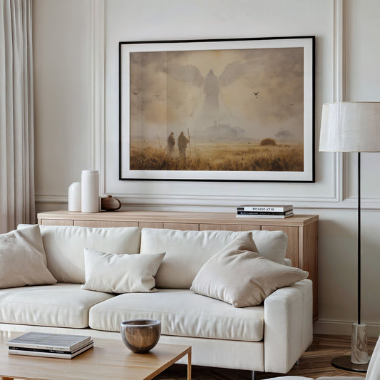 Pilgrims Beneath Celestial Light