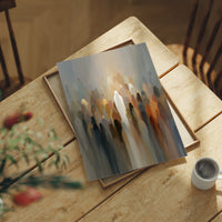 Figures Blurred By Morning Fog