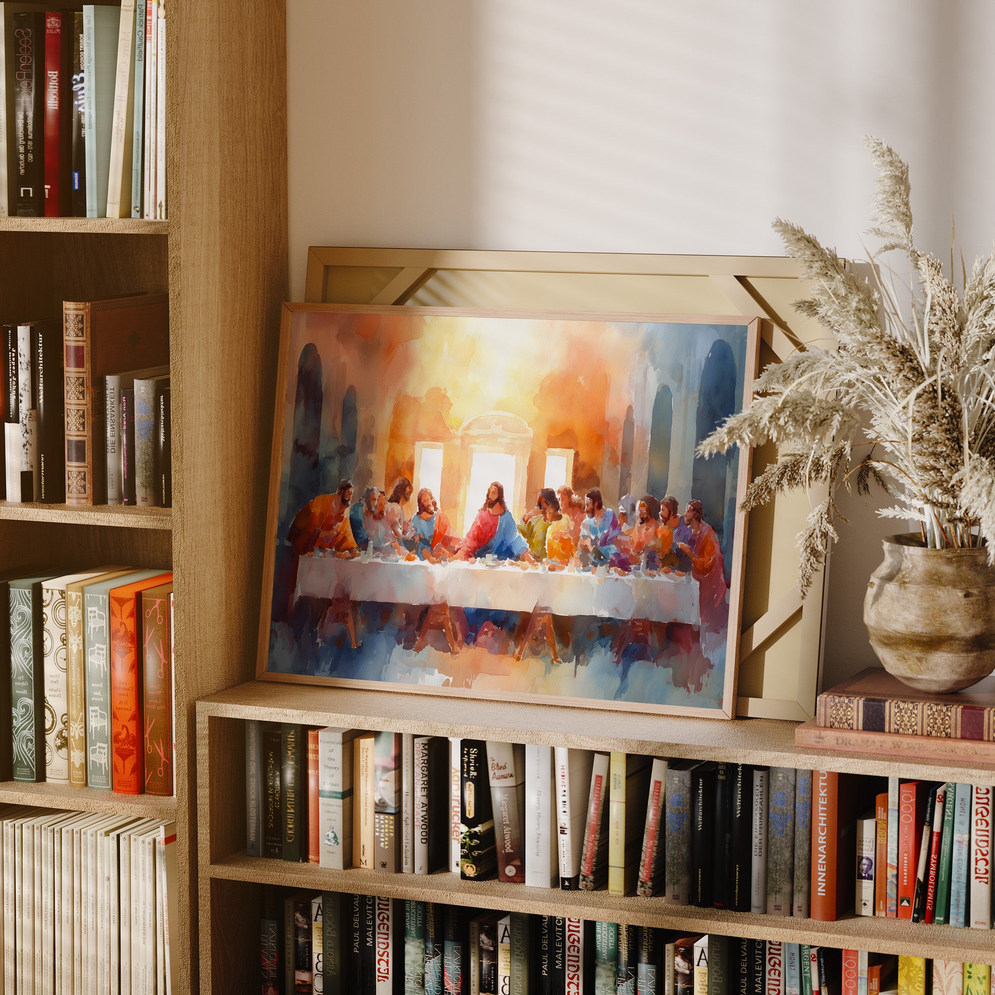 Sunlit Gathering At Ancient Table