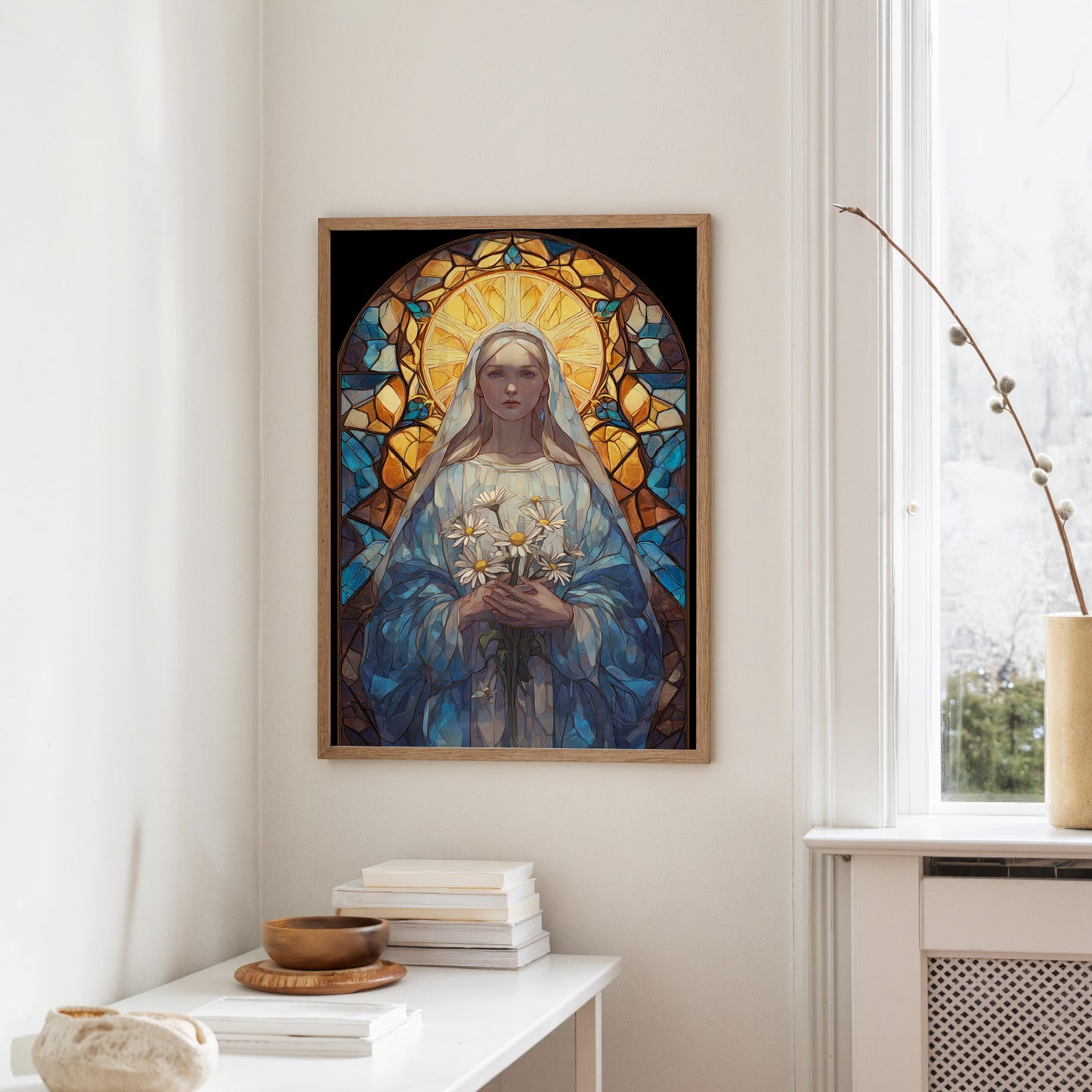 Daisies Held In Sacred Light