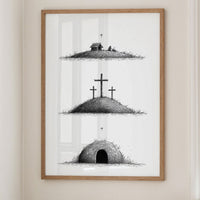 Nativity Told In Three Hills