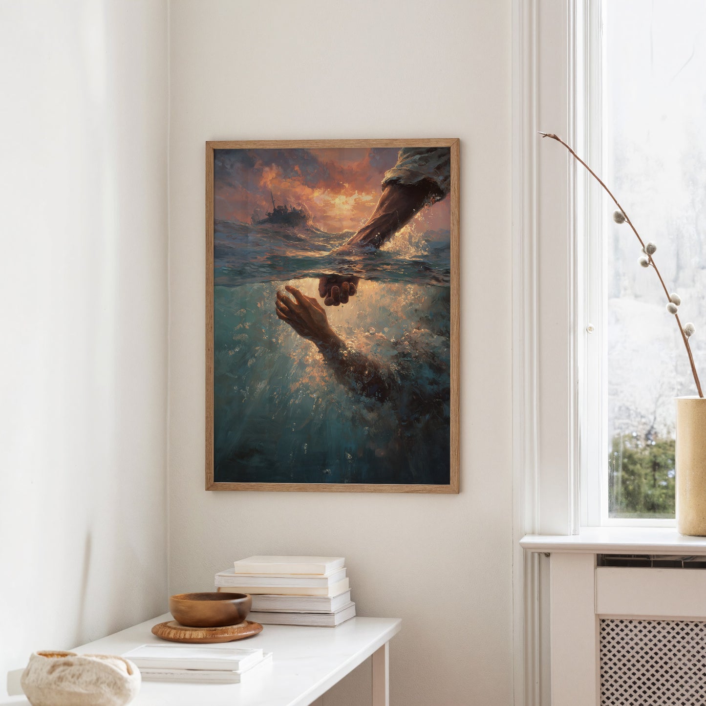 Hands Reaching Across Troubled Waters