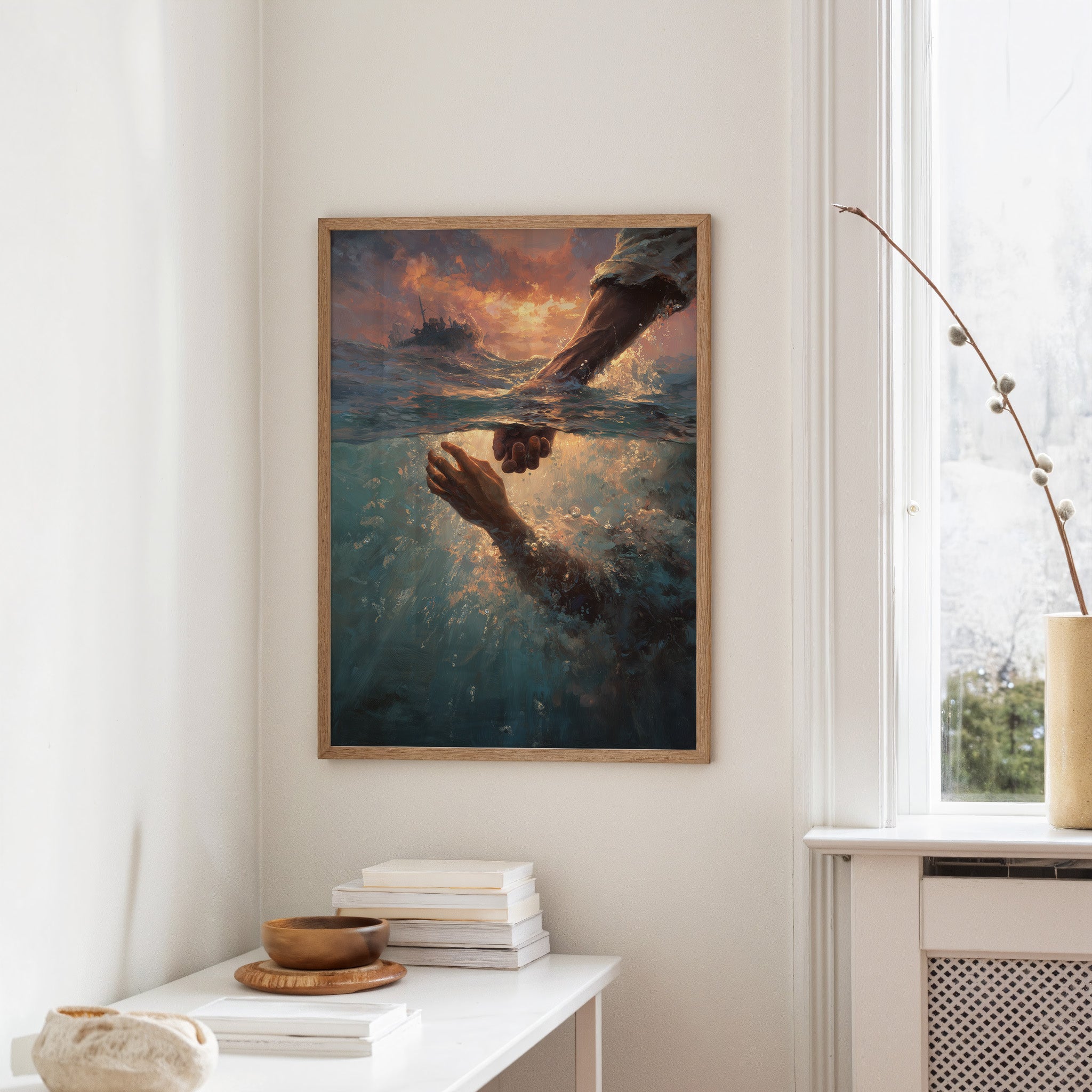 Hands Reaching Across Troubled Waters