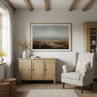 Solitude Calls Across Misty Fields