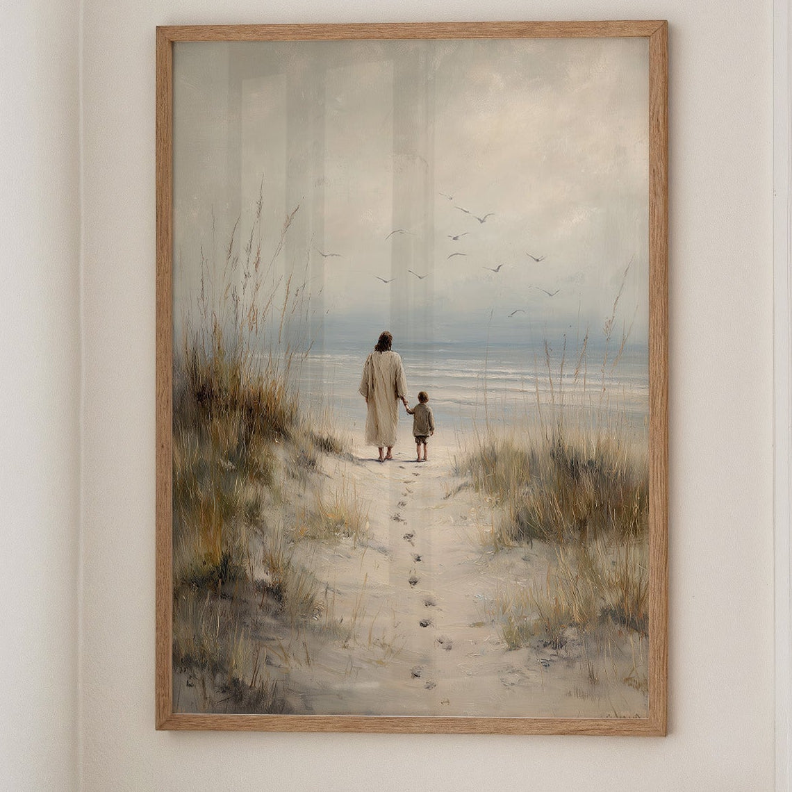 Footprints Lead To Ocean Promise