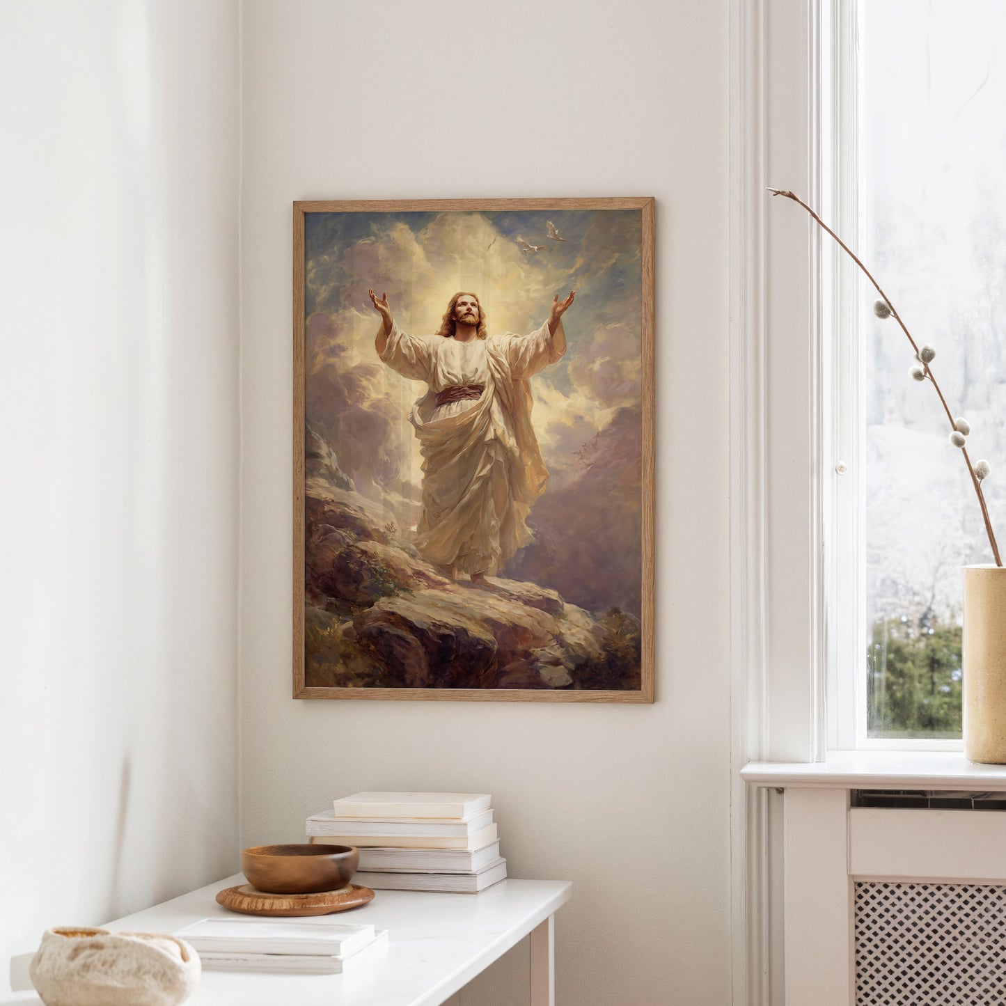 Faith Rests On Wooden Tables