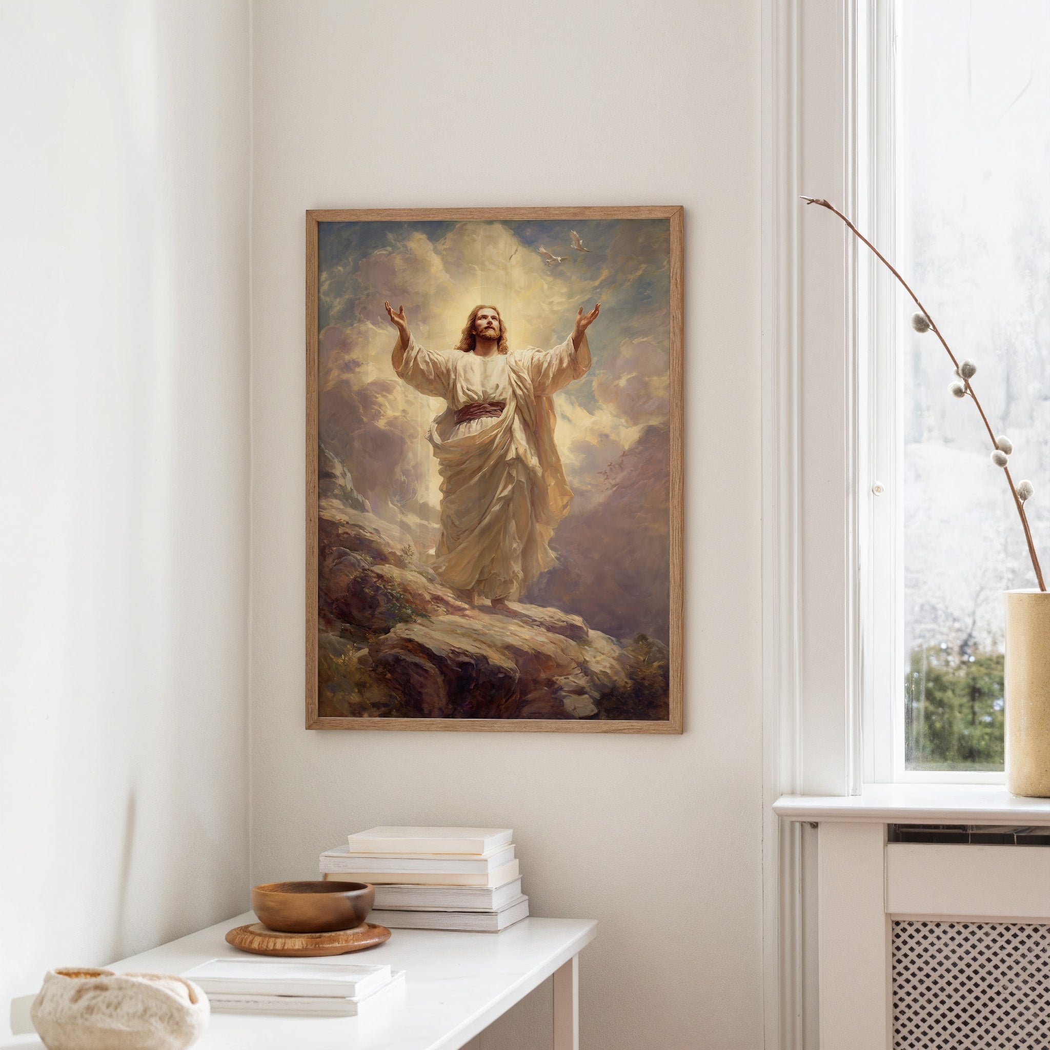 Faith Rests On Wooden Tables