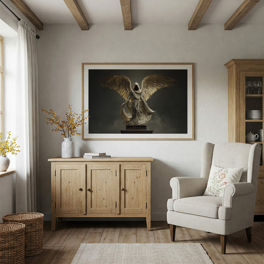 Wings Ascend From Ancient Stone