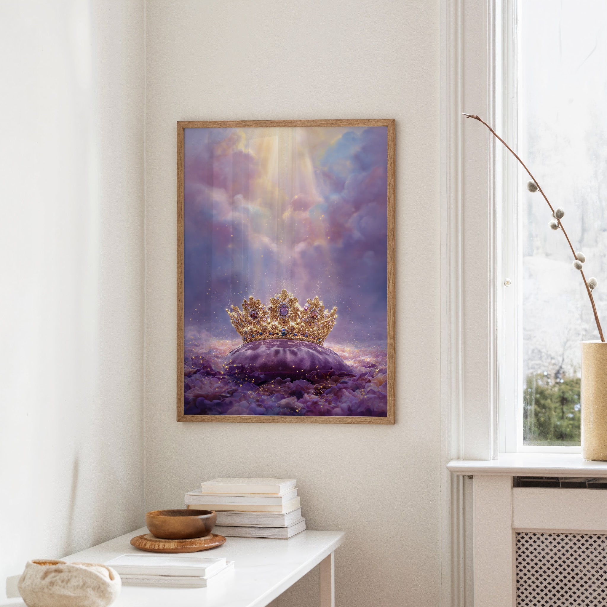 Heavenly Crown Amid Violet Skies