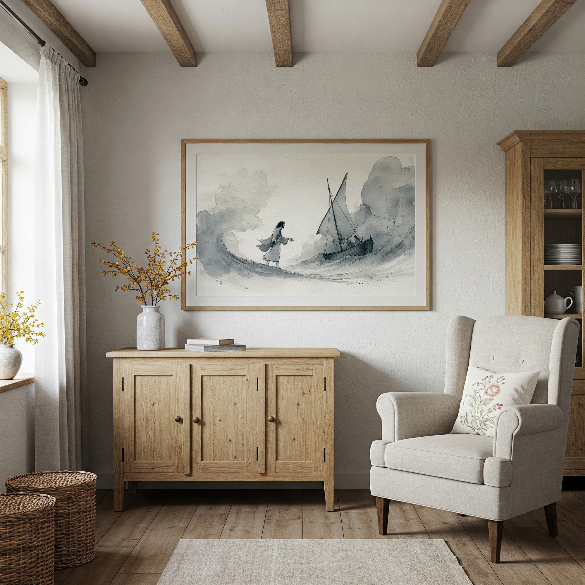 Faith Walks Upon Stormy Waters