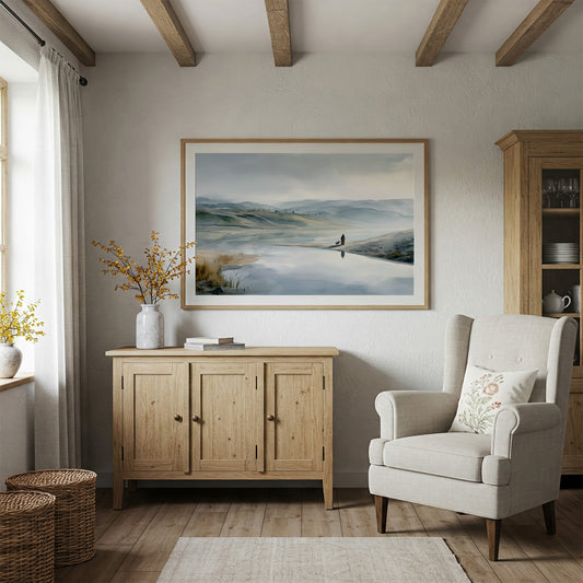 Solitude By The Misty Lake