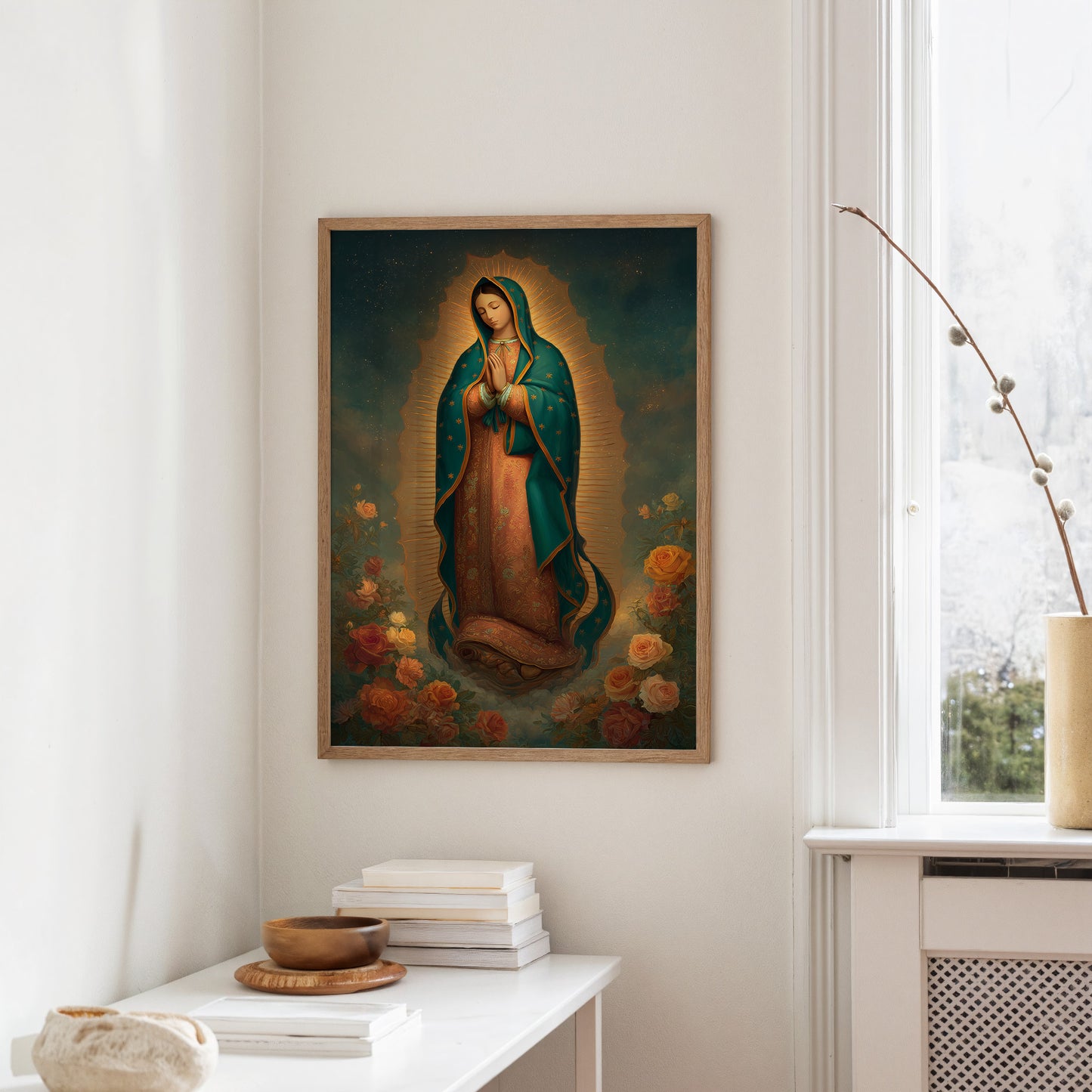 Sacred Glow Among Rose Gardens