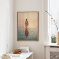 Steps Into Dawn's Gentle Waters