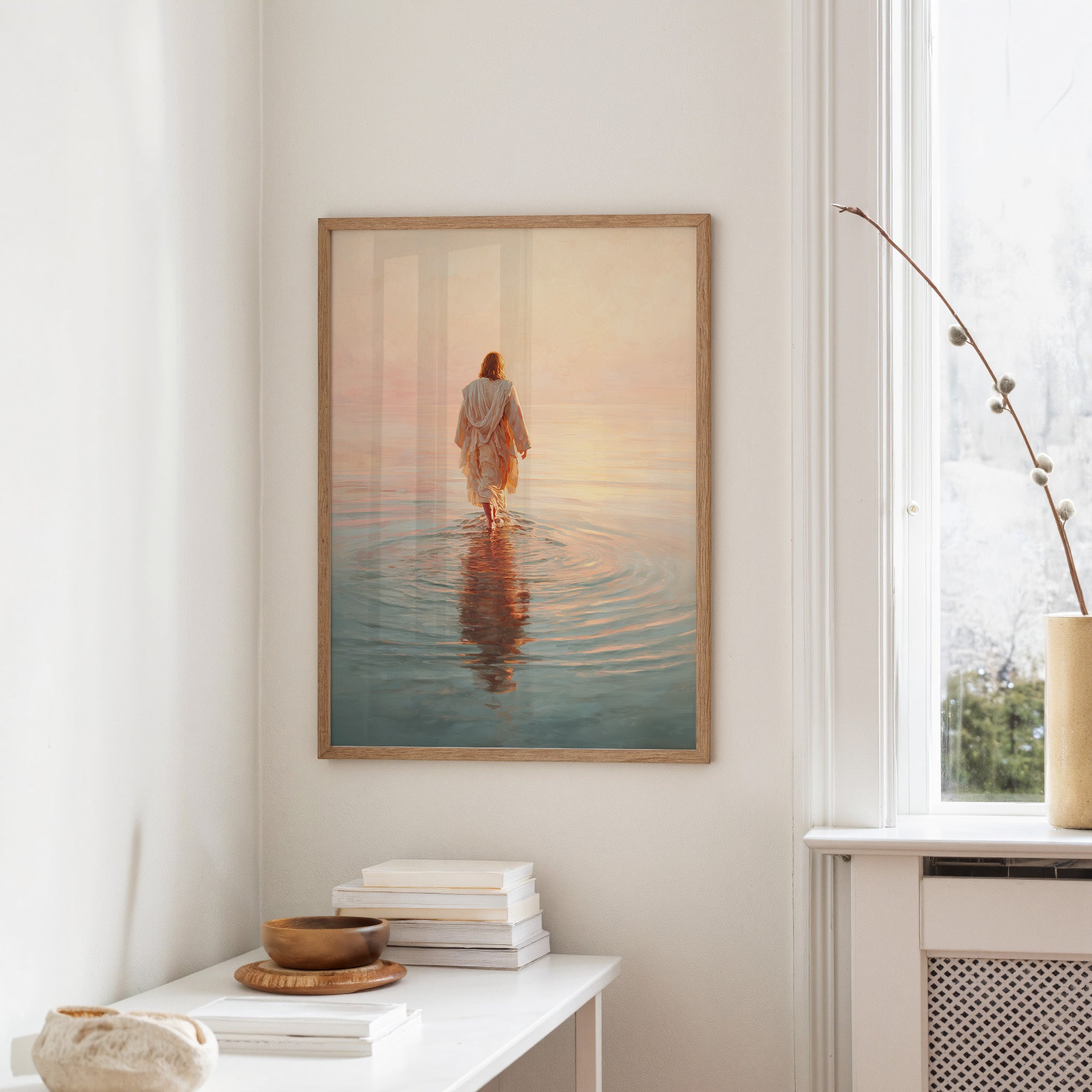 Steps Into Dawn's Gentle Waters