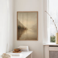 Mist Lingers Over Still Waters