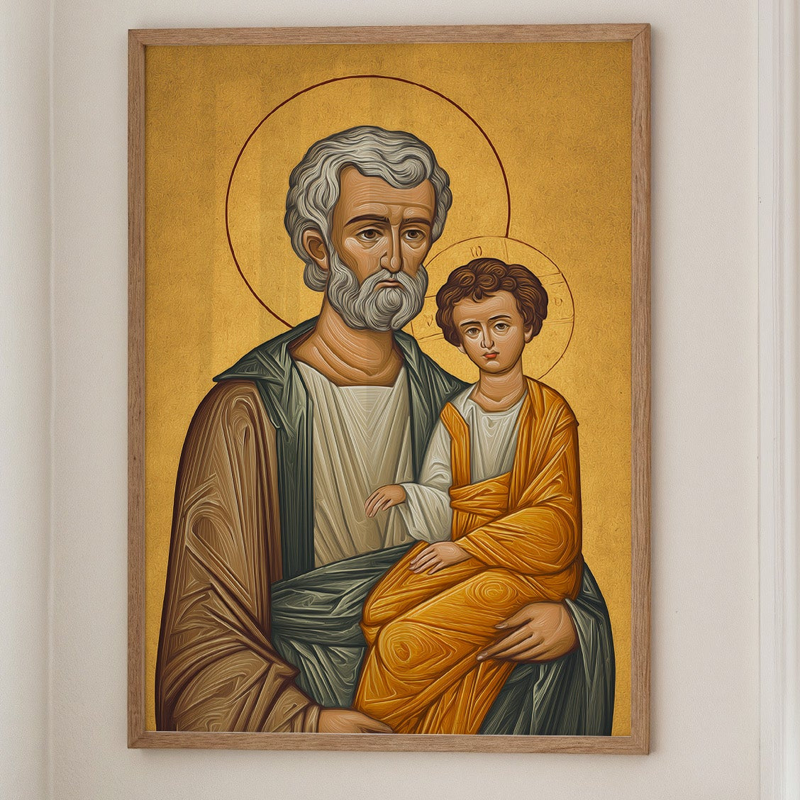 Sacred Gold Upon Weathered Wood