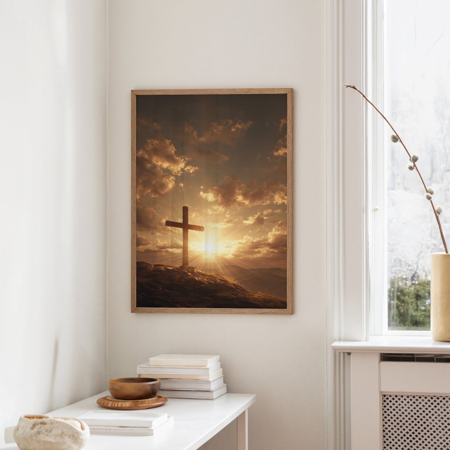 Sunlit Promise On Calvary Hill