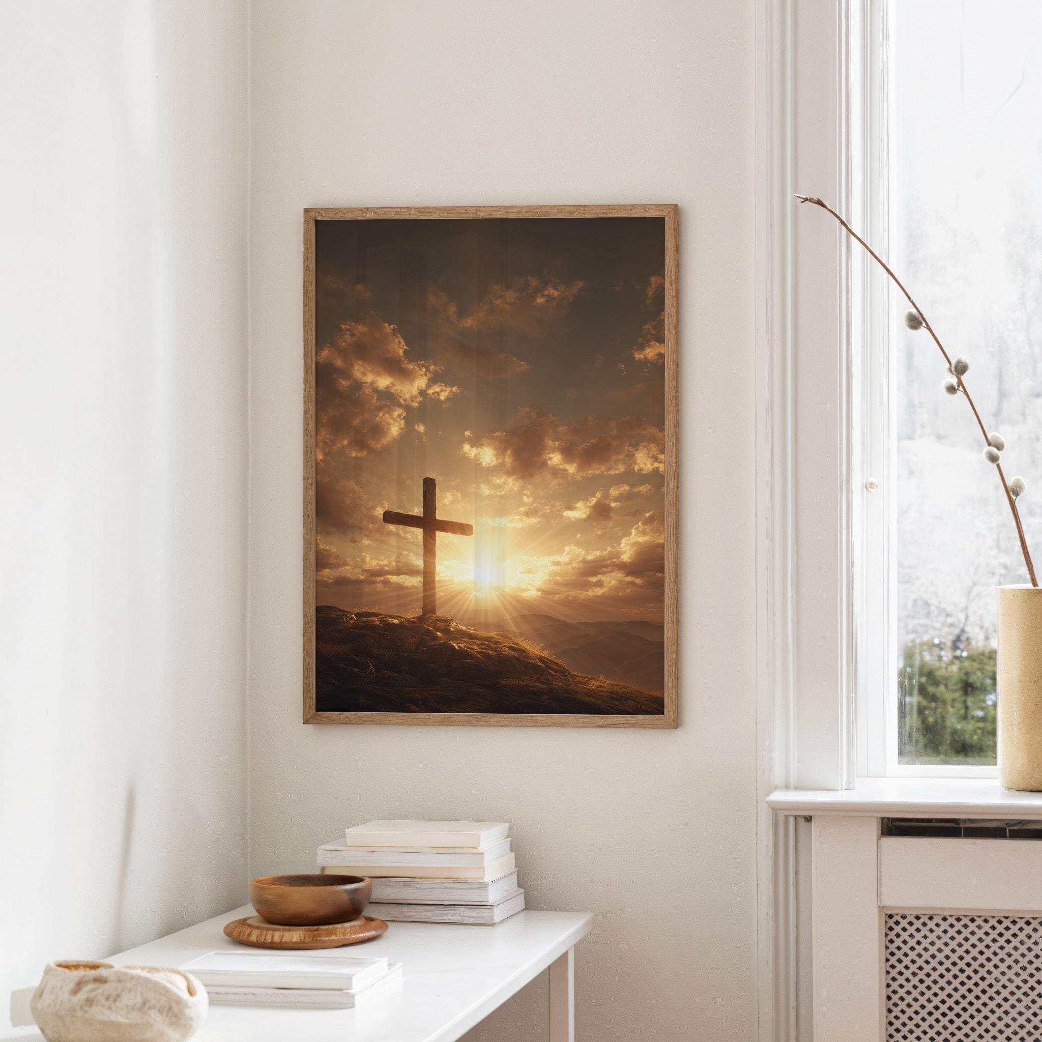 Sunlit Promise On Calvary Hill