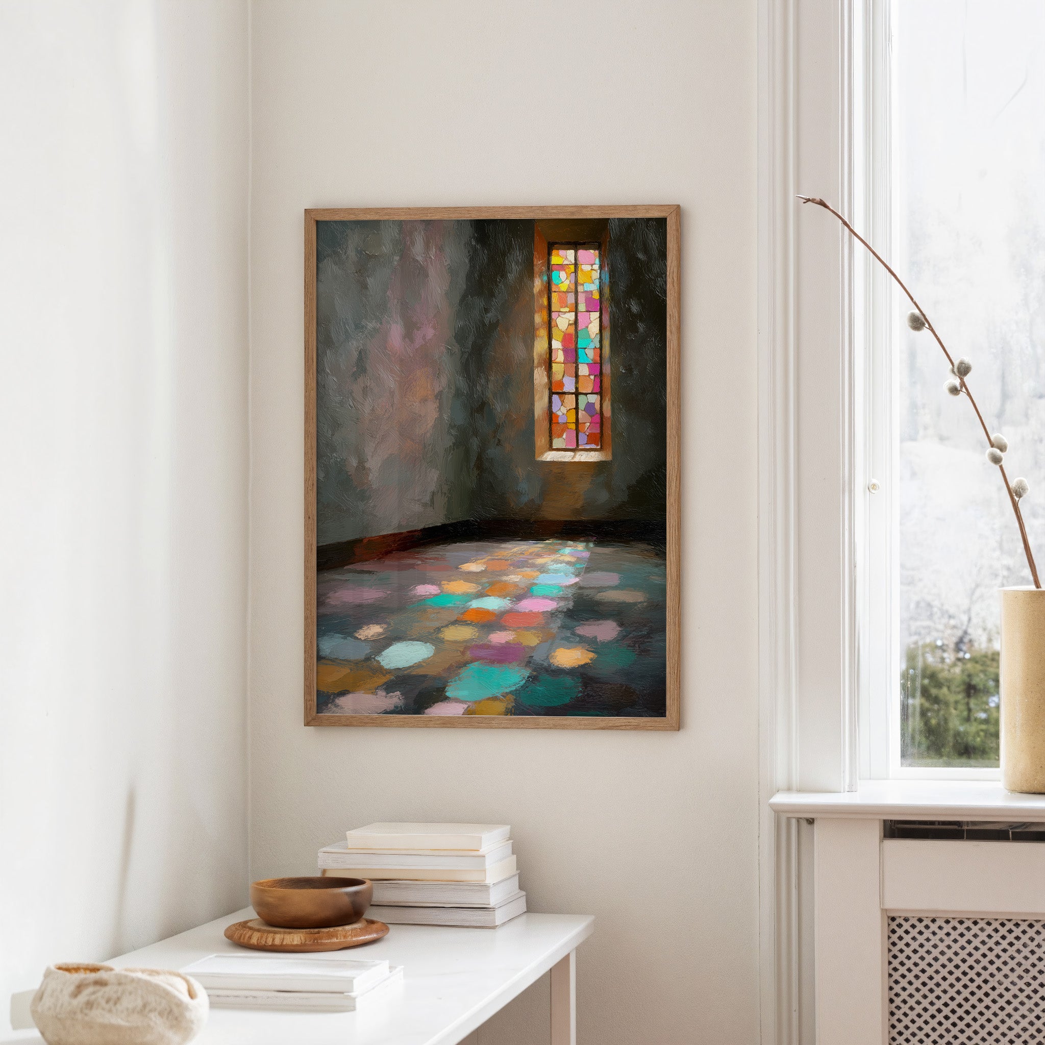 Stained Light Paints Sacred Floors