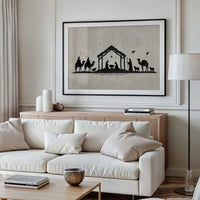 Silent Night In Ink Silhouettes