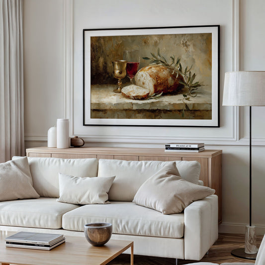 Bread And Wine Between Pages