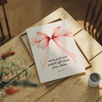 Coral Ribbon Carries Sacred Promise