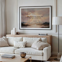 Scripture Glows Over Tranquil Waters