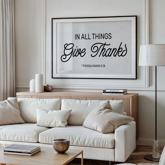 Gratitude Between Wooden Shelves