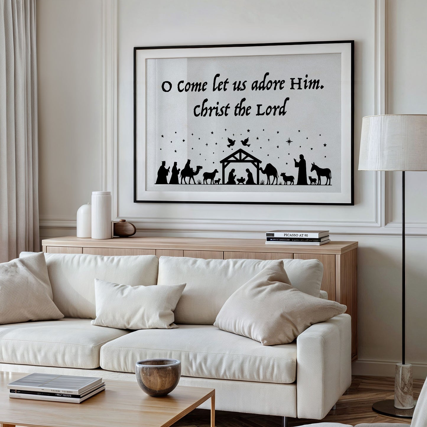 Sacred Story Among Wooden Shelves