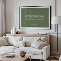 Ancient Words On Sage Canvas