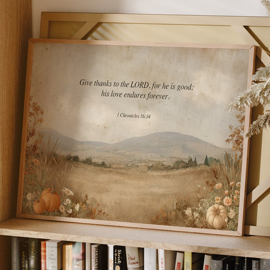 Scripture Rests Among Autumn Fields