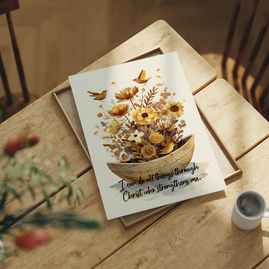 Golden Blooms Carry Faith's Promise