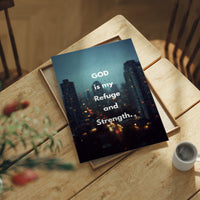 Faith Glows Through City Rain