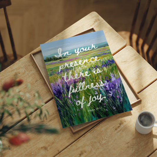Lavender Fields Carry Sacred Words