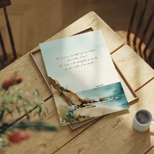 Scripture Rests On Coastal Waters