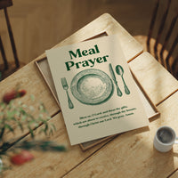 Grace Before Wooden Table Gatherings