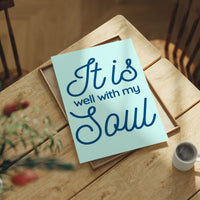 Serene Words On Mint Canvas