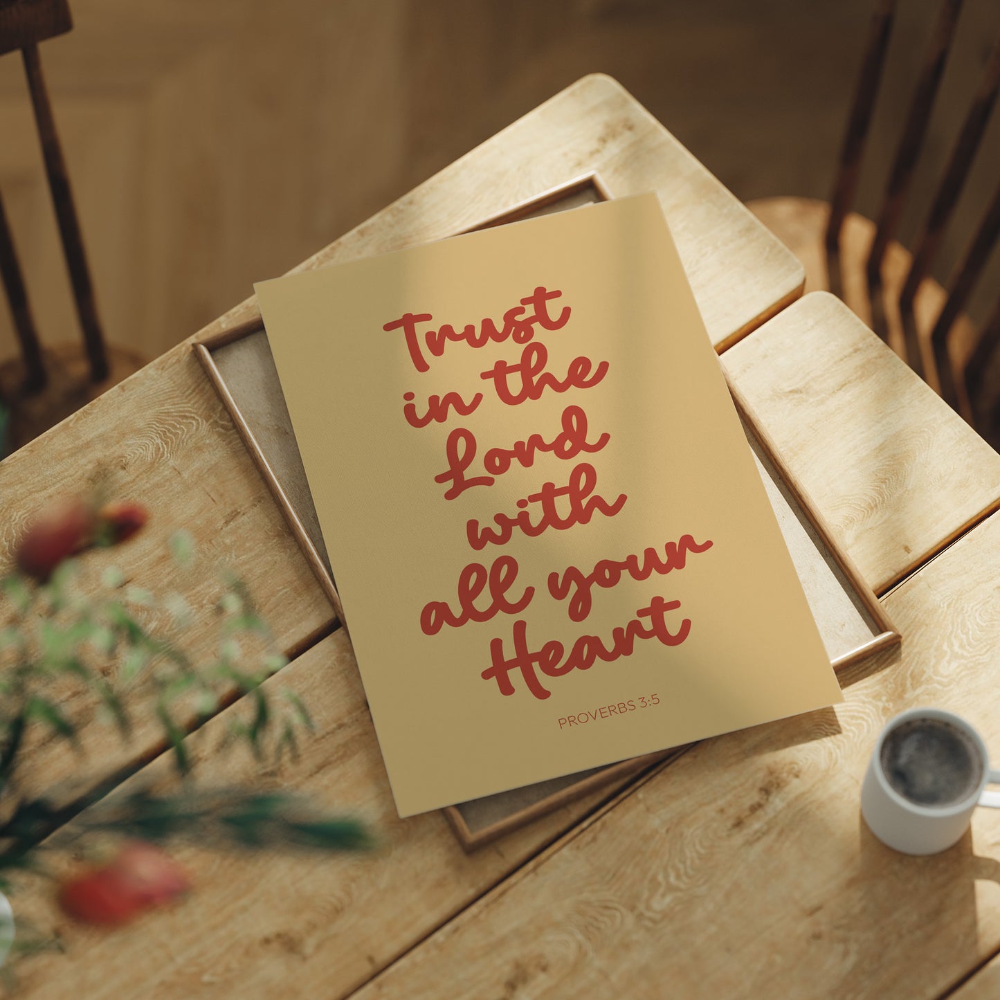 Faith Words In Warm Clay