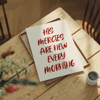 Crimson Words On Ivory Canvas