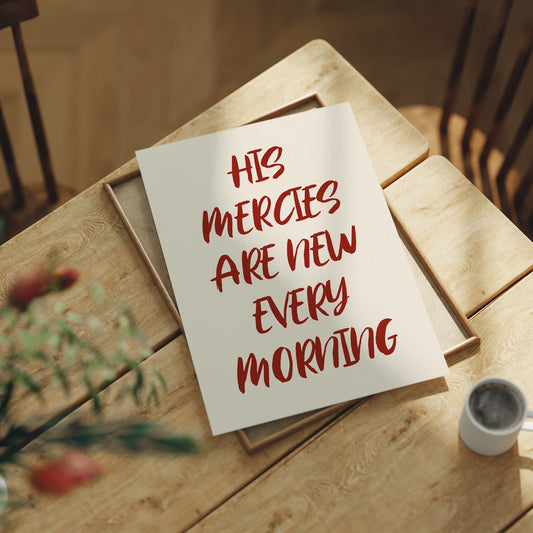 Crimson Words On Ivory Canvas