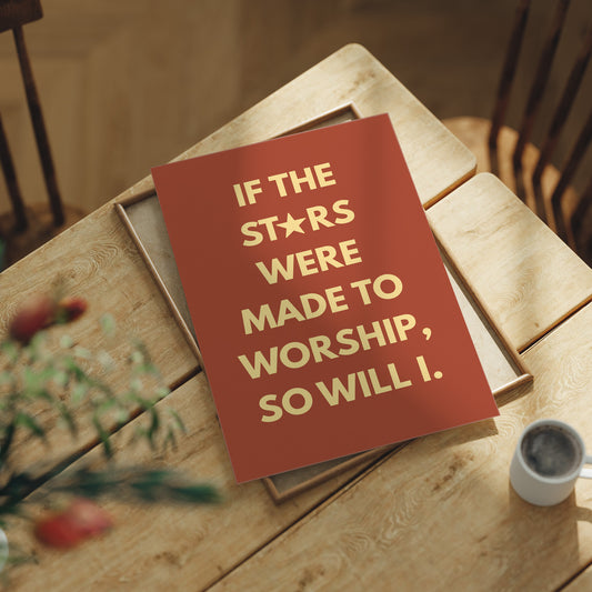 Celestial Vows In Terracotta Skies