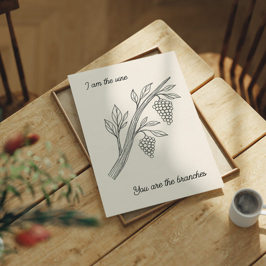 Vineyard Scripture In Simple Lines