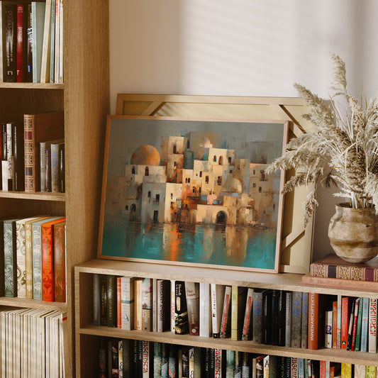 Mediterranean Mirage: Domes At Dusk