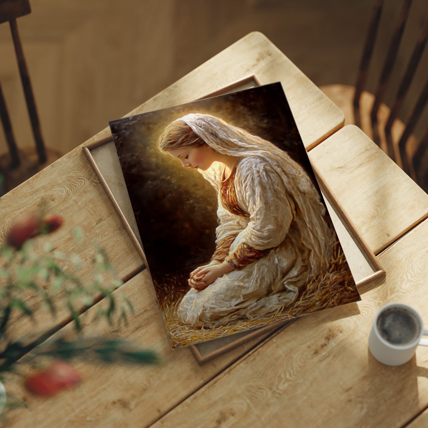 Reverent Silence in Golden Light