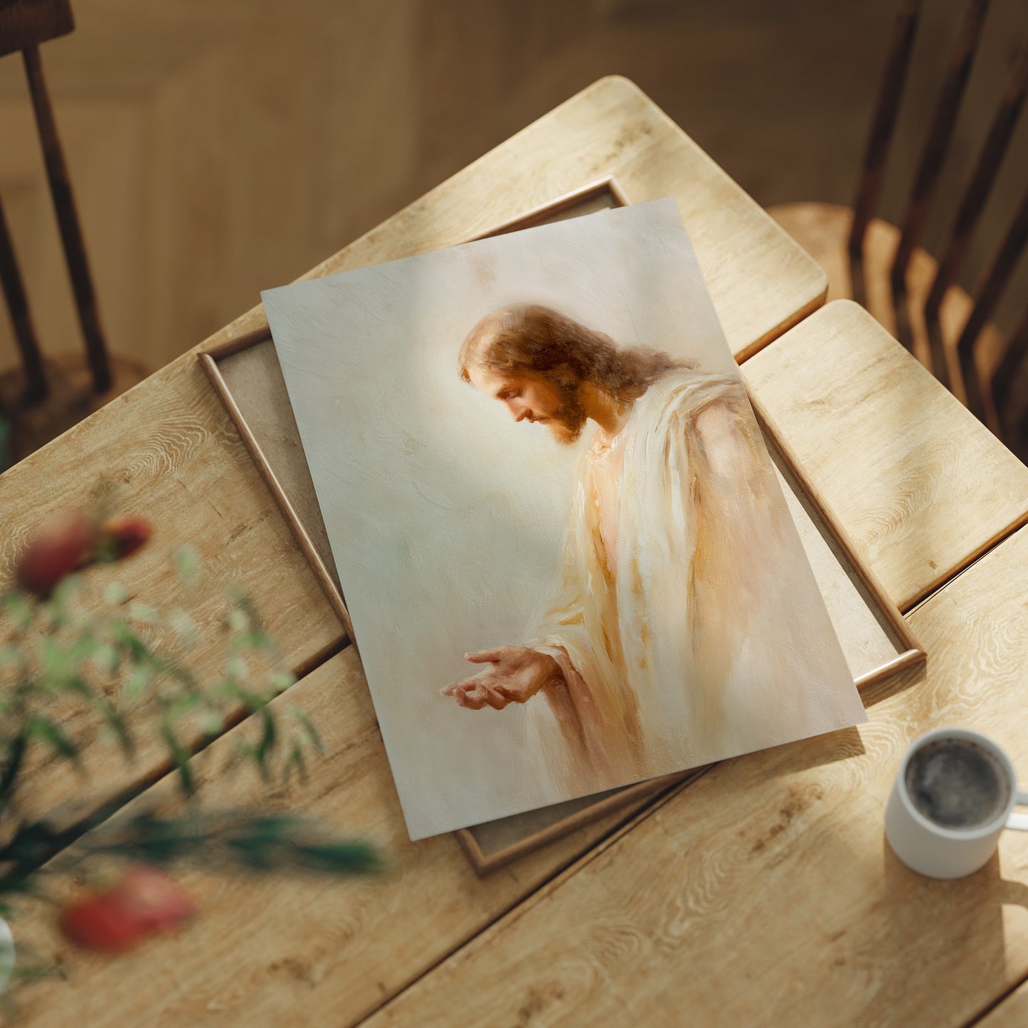 Gentle Light Embraces Sacred Offering